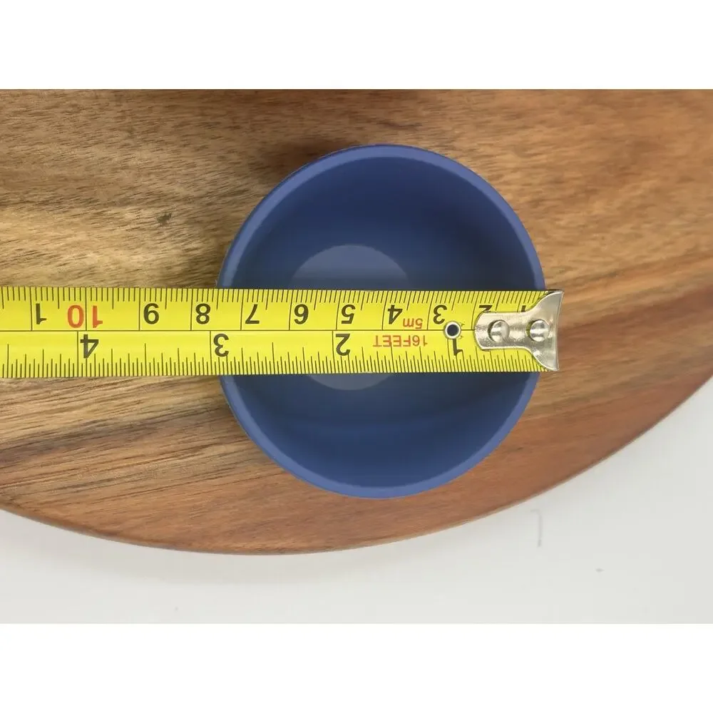 Le Creuset Silicone Nesting Prep Bowl Set 3 Red Green Blue Small Measuring Bowls